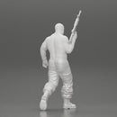 mafia gangster in gloves pants holding a submachine gun - Only-Games