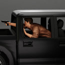 gangster man  shooting a gun from the back of the car - Only-Games