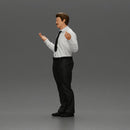 police detective standing with hands wide open - Only-Games