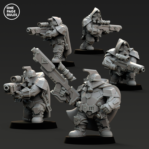 Guild Helmet Snipers (5 Models) - Only-Games