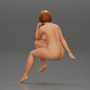Naked woman sitting thinking - Only-Games