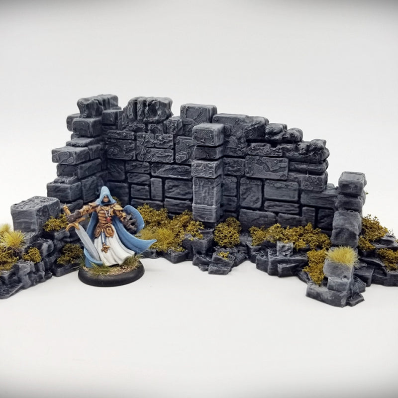 Basic Corner Wall A: Ancient Ruins Terrain Set - Only-Games