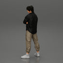 Asian gangster homie standing crossed hands - Only-Games