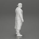 Big strong gangster homie in cap turned backwards and tank shirt standing - Only-Games