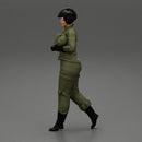 woman fighter pilot walking in helmet - Only-Games