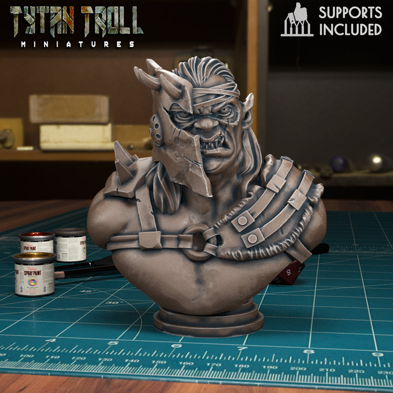 Orc Bust Pack - TytanTroll Miniatures - DnD - Fantasy - 50mm