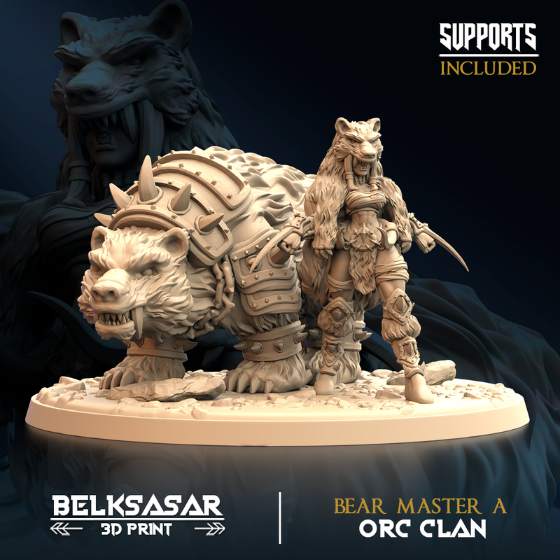 Orc - Bear Master Set x2