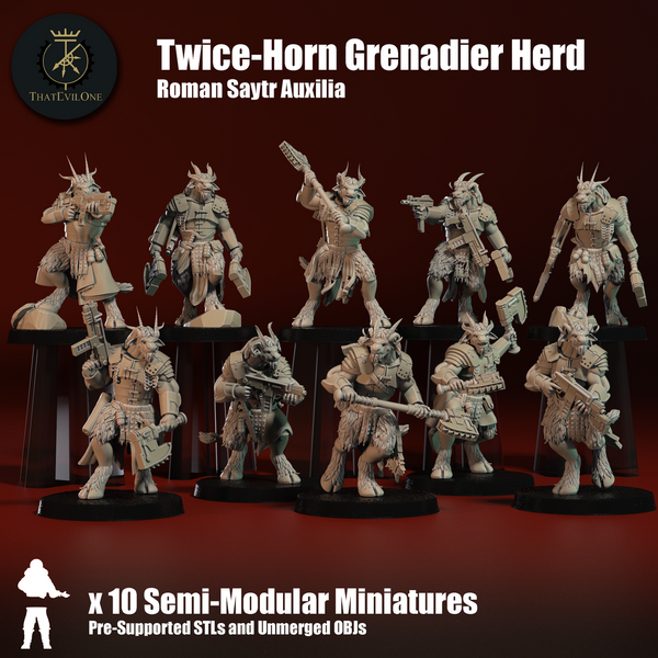 Saytr Auxilia "Twice-Horn" Grenadier Herd - Only-Games