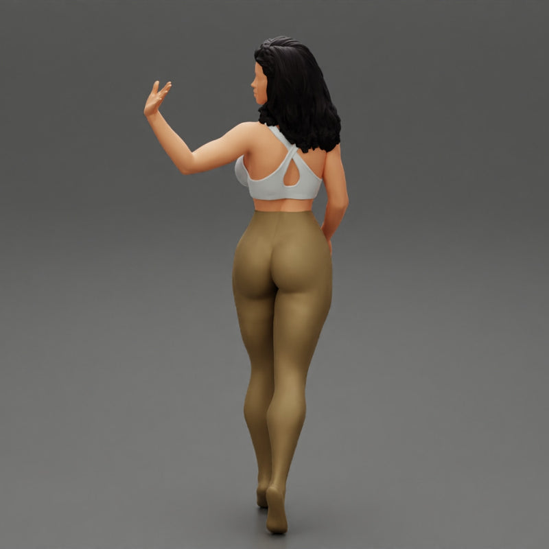 Beautiful woman in a pants walking - Only-Games