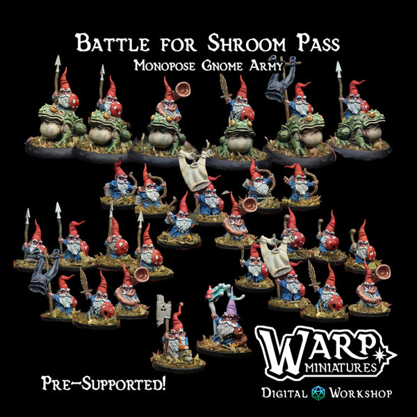 Battle for Shroom Pass - Monopose Gnome Army - Only-Games