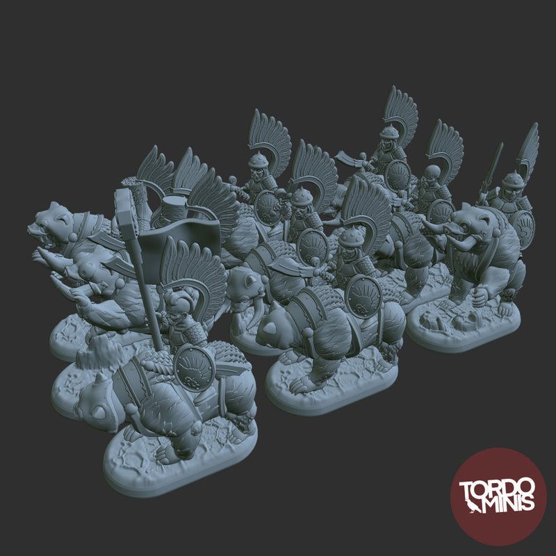 Mystic Rusguard: Bear raiders (10mm Scale)