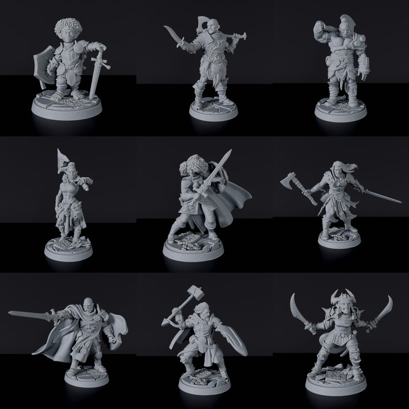 RPG Heroes - Might Set - Mega Deal - 19 Miniatures