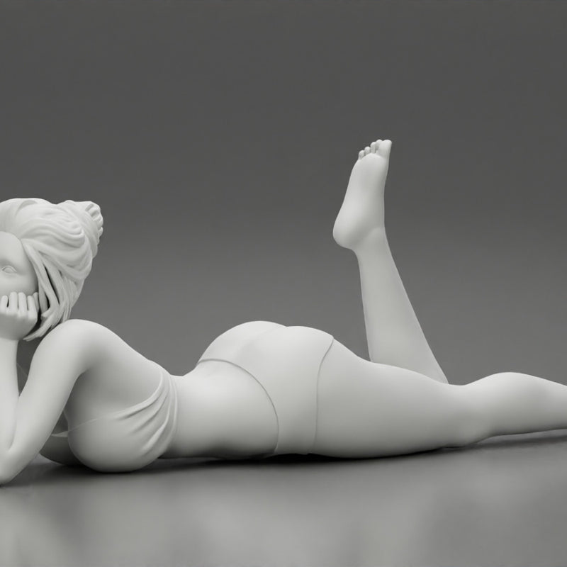 Sexy woman lying in fashionable elegant bikini swimsuit - Only-Games