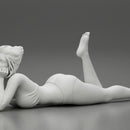 Sexy woman lying in fashionable elegant bikini swimsuit - Only-Games