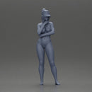 Sexy girl in a bikini and an empty top cap, thinking on the beach - Only-Games