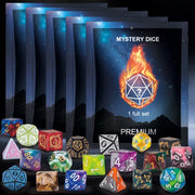 Mystery Dice Blind Bag 7pc Polyhedral Lucky Dip D&D, PATHFINDER TTRPG - Only-Games