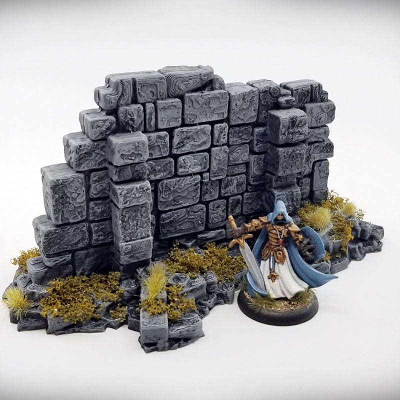 Basic Wall B: Ancient Ruins Terrain Set - Only-Games