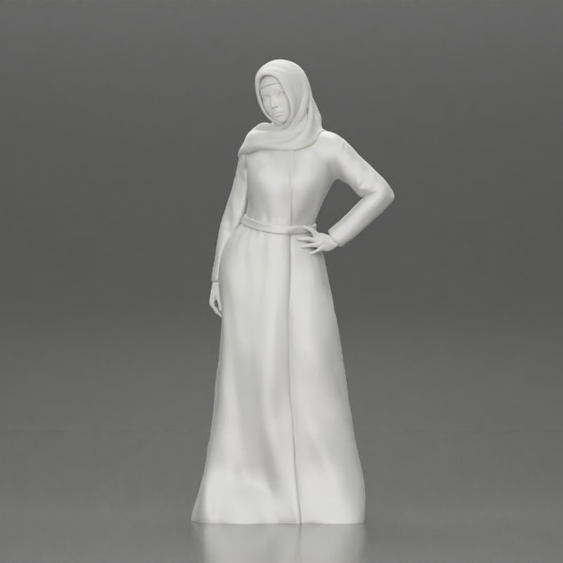 woman in Hijab Abaya Dress