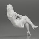 girl in dress sitting on a bench with his boyfriend in the park - Only-Games