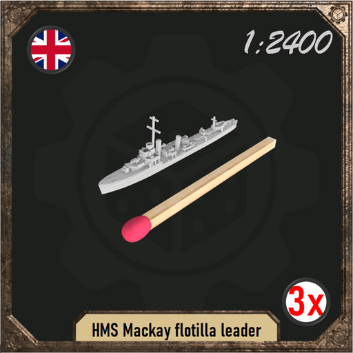 1/2400 HMS Mackay flotilla leader pack - Only-Games