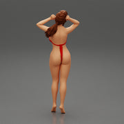 Sexy girl posing in sexy one piece - Only-Games