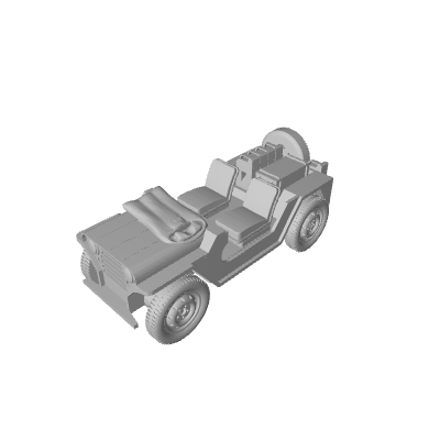 3D Printed US Willy's Jeep (x10) - Only-Games