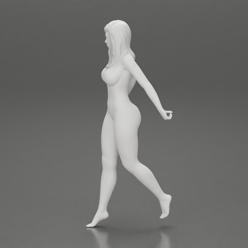Naked Fashion woman walking - Only-Games