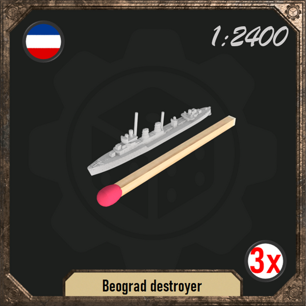 1/2400 Beograd destroyer pack