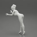 Naked woman washing car with sponge - Only-Games