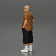 gangster standing in short and open shirt with sunglasses - Only-Games