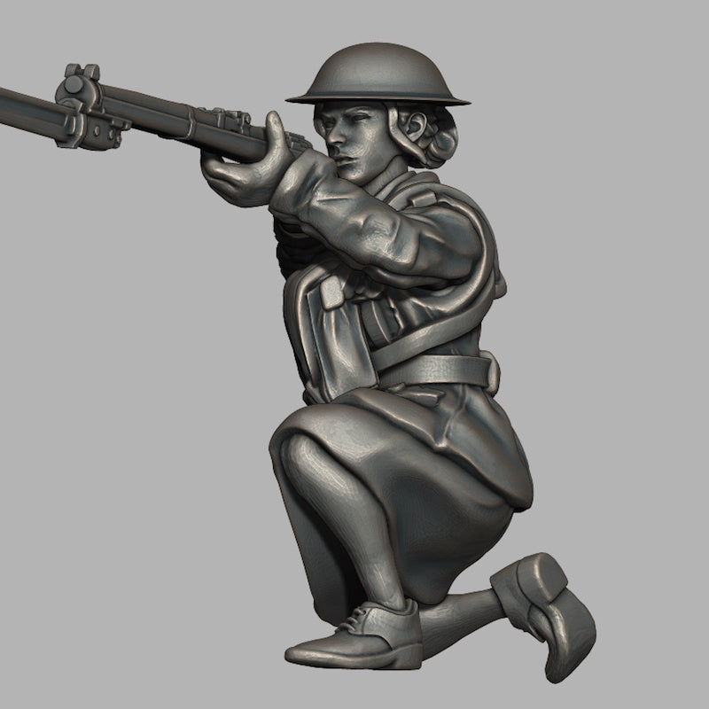 WW2 British/ Polish Female soldiers - Puddle bases - Only-Games