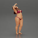 Fat girl in bikini taking shower - Only-Games