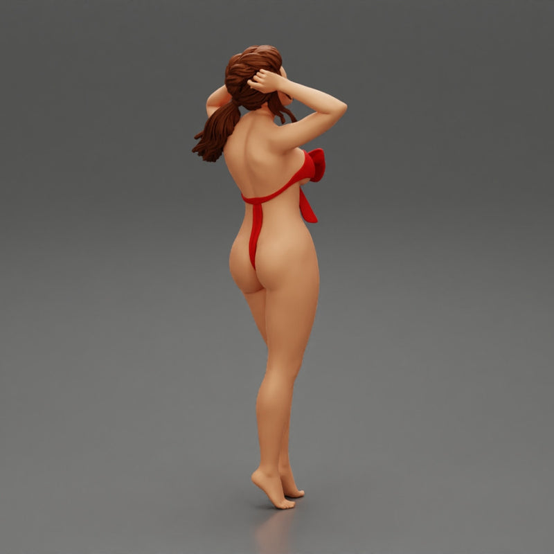 Sexy girl posing in sexy one piece - Only-Games
