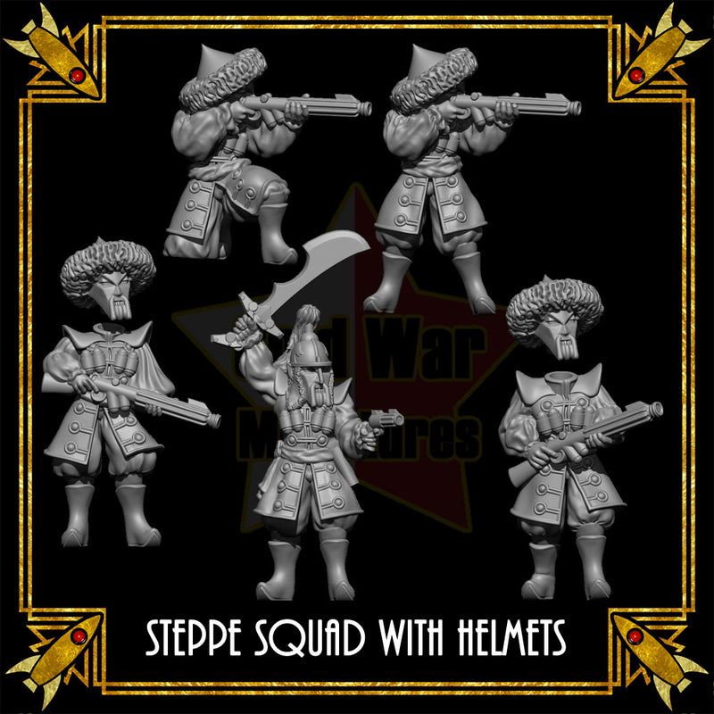 Steppe Squad on Foot (Helmets) - Only-Games