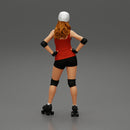 Derby girl standing posing with hands on hips - Only-Games