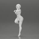 Sexy girl in mini dress and shirt with short hair Leaning Against car - Only-Games