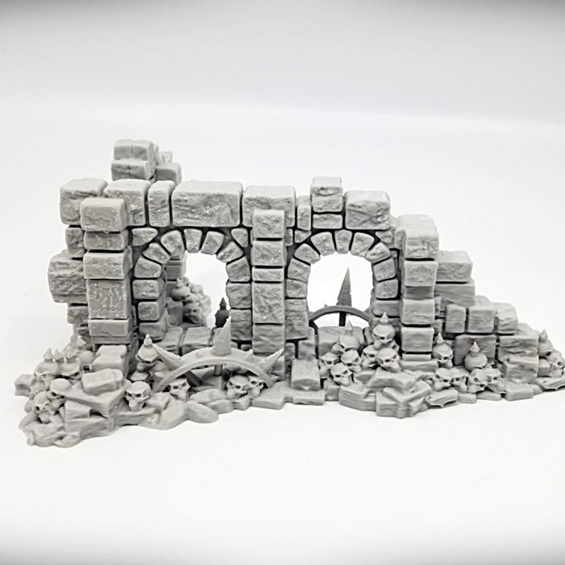 Double Arch Window - Half Arch Door: Ancient Ruins GRIMDARK Terrain Set - Only-Games