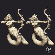 Snakewoman Archers - 3 Units (AMAZONS! Kickstarter) - Only-Games