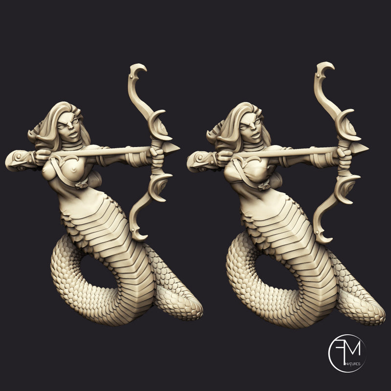 Snakewoman Archers - 3 Units (AMAZONS! Kickstarter) - Only-Games