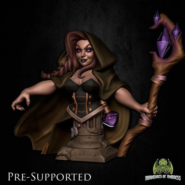 [BUST] Agatha The Warlock [PRE-SUPPORTED] Female Witch Sorcerer