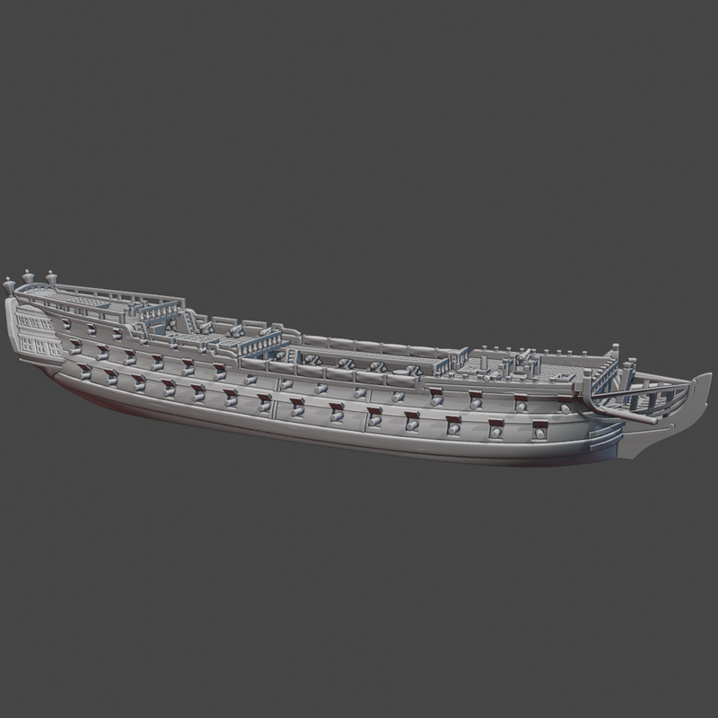 US 3rd rate USS America (74 guns), 1782-86 - Only-Games