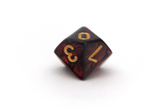 Elemental Dice | 10d10 | Black & Red - Only-Games