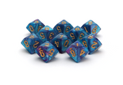 Elemental Dice | 10d10 | Blue & Purple - Only-Games