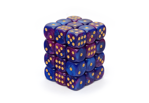 Elemental Dice | Midnight Purple | 36x12mm Dice Block - Only-Games