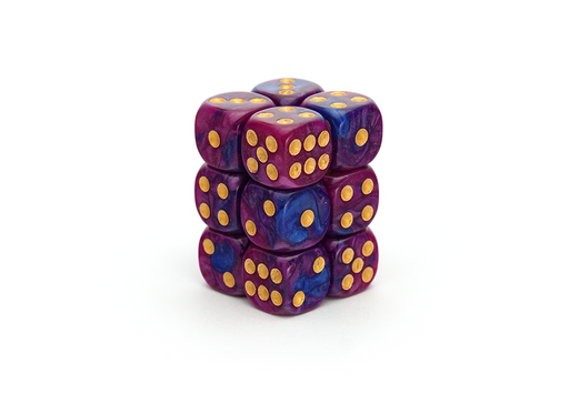 Elemental Dice | Midnight Purple | 12x16mm Dice Block - Only-Games