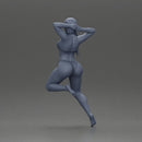 Elegant pose in red bikini, showcasing confidence and playful charm - Only-Games