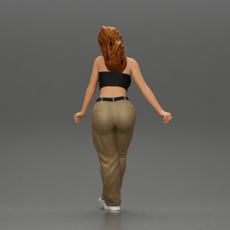 lowrider chola girl is leaning against the car mini shirt - Only-Games