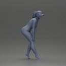 naked woman placing her hand on her legs, wearing a cap - Only-Games