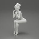 Naked Girl sitting and enjoying - Only-Games