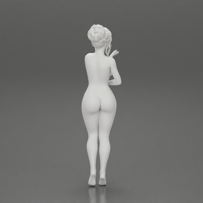 Naked woman standing in bathroom - Only-Games
